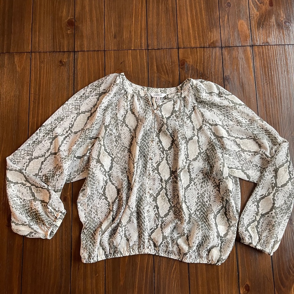 Snake skin blouse